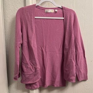 Charlie & Robin Anthropologie Women’s Small Pink Cashmere Cardigan